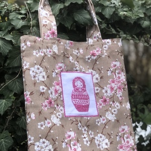 TAVASZI MATRYOSHKA. Nagyméretű, jól pakolható shopper. - Meska.hu