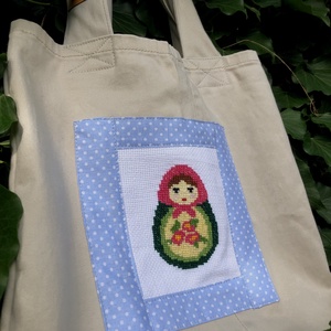 MATRYOSHKA. Recycled shopper.  - táska & tok - bevásárlás & shopper táska - shopper, textiltáska, szatyor - Meska.hu