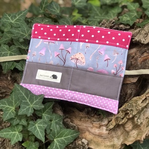 G o m b á k _ patchwork utazó teafiltertartó - otthon & életmód - konyhafelszerelés, tálalás - konyhai tárolás - tea & kávé tárolás - Meska.hu