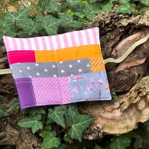 G o m b á k _ patchwork utazó teafiltertartó - otthon & életmód - konyhafelszerelés, tálalás - konyhai tárolás - tea & kávé tárolás - Meska.hu