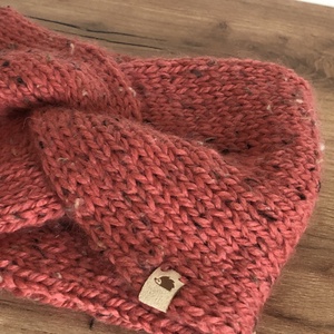  Aranyló ősz _ Kézzel kötött puha, meleg fülvédő tweed jelleggel - ruha & divat - sál, sapka, kendő - fejpánt - Meska.hu