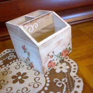 Fa ceruzatartó vagy fakanáltartó -  - Meska.hu