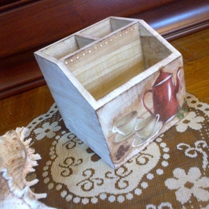 Fa ceruzatartó vagy fakanáltartó -  - Meska.hu