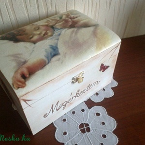 Keresztelő ajándék doboz (Névreszóló) -  - Meska.hu