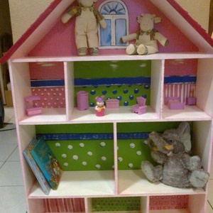 Babaház és polc 100%  kézzel készült  ÓRIÁS -  - Meska.hu