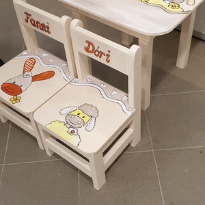 Asztal és szék - otthon & életmód - babaszoba, gyerekszoba - gyerek asztal székkel - Meska.hu