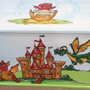 Játéktároló láda, Otthon & Életmód, Babaszoba, gyerekszoba, Játéktároló, Famegmunkálás, Festészet, MESKA