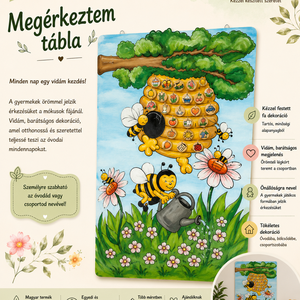 � Megérkeztem tábla � egyedi, kézzel festett óvodai dekoráció - Meska.hu
