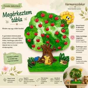 � Megérkeztem tábla � egyedi, kézzel festett óvodai dekoráció - játék & sport - ovis felszerelés - egyéb ovis kiegészítő - Meska.hu