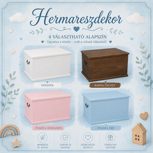Egyedi kézzel festett kincsesláda névvel vagy felirattal � emlékeknek és kincseknek (40�40�60 cm) - otthon & életmód - tárolás & rendszerezés - láda - Meska.hu