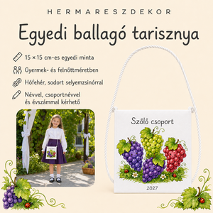 Egyedi ballagó tarisznya névvel és csoport névvel � választható, mesés Hermareszdekor mintával   - táska & tok - kézitáska & válltáska - tarisznya - Meska.hu