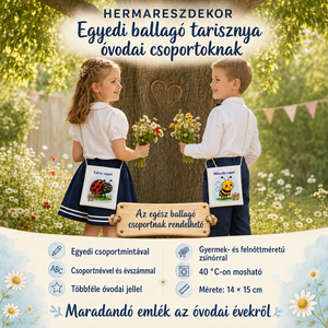 Egyedi ballagó tarisznya névvel és csoport névvel � választható, mesés Hermareszdekor mintával   - táska & tok - kézitáska & válltáska - tarisznya - Meska.hu