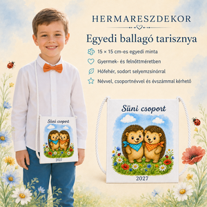 Egyedi ballagó tarisznya névvel és csoport névvel � választható, mesés Hermareszdekor mintával   - táska & tok - kézitáska & válltáska - tarisznya - Meska.hu