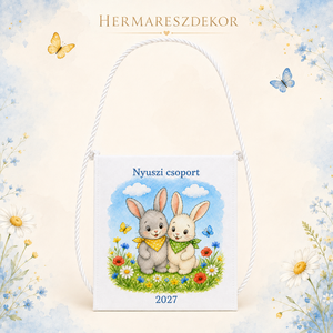 Egyedi ballagó tarisznya névvel és csoport névvel � választható, mesés Hermareszdekor mintával   - táska & tok - kézitáska & válltáska - tarisznya - Meska.hu