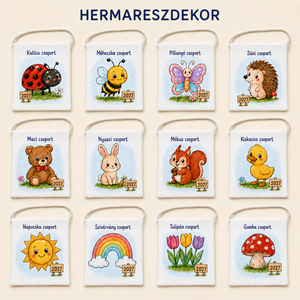 Egyedi ballagó tarisznya névvel és csoport névvel � választható, mesés Hermareszdekor mintával   - táska & tok - kézitáska & válltáska - tarisznya - Meska.hu
