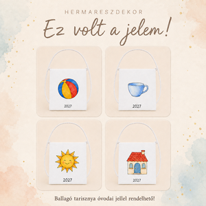 Egyedi ballagó tarisznya  Hermareszdekor mintával   - Meska.hu