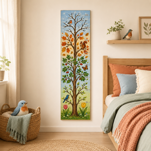 Egyedi, kézzel festett fa magasságmérő gyerekszobába � választható mintával és névvel - baba - mama - babaszoba dekoráció - magasságmérő - Meska.hu