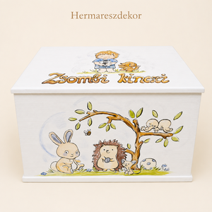 Játéktároló láda - baba - mama - babaszobabútor - játéktároló - Meska.hu