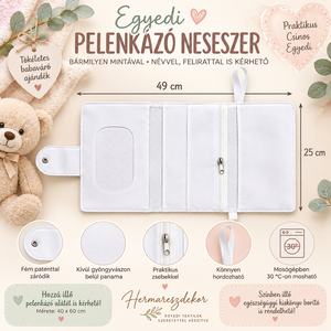  EGYEDI PELENKÁZÓ NESZESZER - baba - mama - pelenkázó, babafürdető kellékek - pelenkázó alátét - Meska.hu
