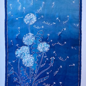 Pitypangos selyemsál nevekkel - ruha & divat - sál, sapka, kendő - sál - Meska.hu