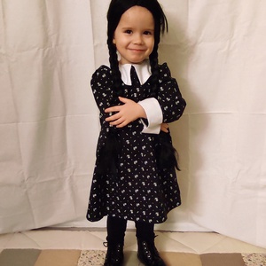 Wednesday Addams lány jelmez  - Meska.hu
