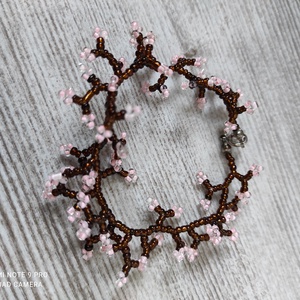 Sakura gyöngy karkötő  - ékszer - karkötő - gyöngyös karkötő - Meska.hu Sakura gyöngy karkötő  - ékszer - karkötő - gyöngyös karkötő - Meska.hu