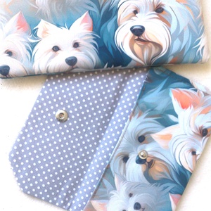 Akciós!  Westie mintás - vízálló neszi/tolltartó- zsepitartóval - ajándék szett - Valentin nap - táska & tok - neszesszer - Meska.hu