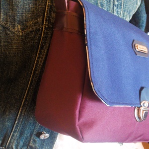 Padlizsán - kék - crossbody válltáska/testtáska - ajándék- variálható táska - Heva táska  - táska & tok - variálható táska - Meska.hu