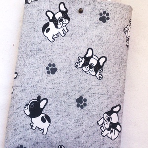 Bulldog- könyv védő/ tablet tok - neszivel szettben - karácsony - ajándék  - könyv & zene - könyvtok - Meska.hu