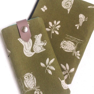 Erdei állatok - telefontok/szemüvegtok + neszivel szettben - ajándék  - táska & tok - pénztárca & más tok - telefontok - Meska.hu