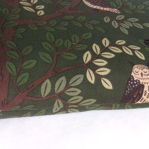 Baglyos zöld neszeszer /pelenkázó neszi  -  ajándék - kismamáknak is - nagyobb méret - táska & tok - neszesszer - Meska.hu