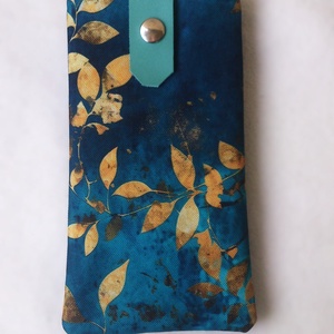 Türkizkék - arany vízálló szemüveg/telefontok - ajándék  - táska & tok - pénztárca & más tok - szemüvegtok - Meska.hu