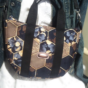 Capuccino -kék - Cross body - oldaltáska, testtáska  - vízálló - ajándék - Anyák napja - testtáska - Meska.hu