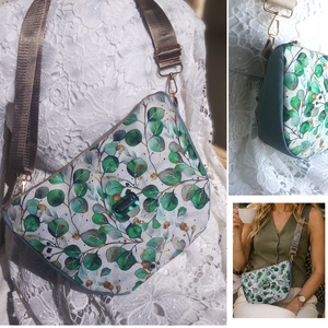 Cross body - tavaszi, menta- oldaltáska, testtáska  - vízálló - ajándék - Heva táska -  - táska & tok - kézitáska & válltáska - vállon átvethető táska - Meska.hu