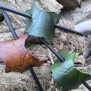 Bőr hajcsat - Meska.hu