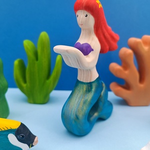 Sellő, kis hableány fajáték figura - játék & sport - plüssállat & játékfigura - más figura - Meska.hu