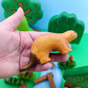 Fa hód játék figura, Játék & Sport, Plüssállat & Játékfigura, Más figura, Famegmunkálás, Festett tárgyak, MESKA