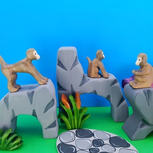 Fa majom  játék figura - játék & sport - plüssállat & játékfigura - majom - Meska.hu