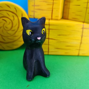 Fából készült macska játék figura , Játék & Sport, Plüssállat & Játékfigura, Más figura, Famegmunkálás, Festett tárgyak, MESKA