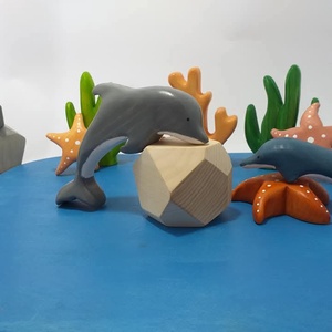 Fából készült delfin fajáték figura  - játék & sport - plüssállat & játékfigura - más figura - Meska.hu