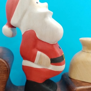 Fából készült Mikulás  figura , Játék & Sport, Plüssállat & Játékfigura, Más figura, Famegmunkálás, Festett tárgyak, MESKA