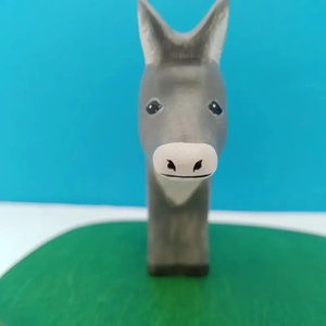 Fából készült szamár figura, Játék & Sport, Plüssállat & Játékfigura, Más figura, Famegmunkálás, Festett tárgyak, MESKA