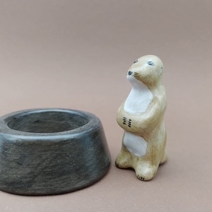 Fából készült szurikáta figura, Játék & Sport, Plüssállat & Játékfigura, Más figura, Famegmunkálás, Festett tárgyak, MESKA