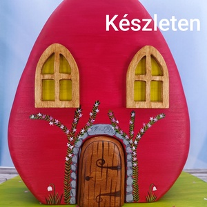 Húsvéti tojás házikó , Játék & Sport, Szerepjáték, Famegmunkálás, Festett tárgyak, MESKA