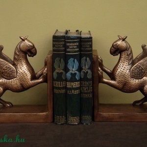 Bronzírozott Griff könyvtámasz pár, szobor - Meska.hu