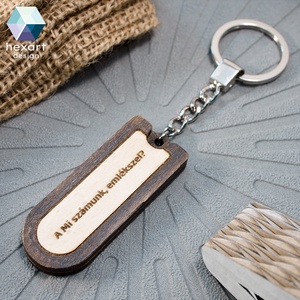 Interaktív Spotify-s zenés/szöveges 2 oldalas fa kulcstartó - többféle színezéssel kérhető - táska & tok - kulcstartó & táskadísz - kulcstartó - Meska.hu