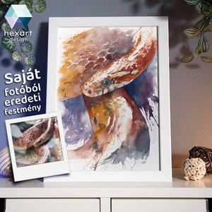 Akvarell egzotikus állat portré festmény saját fotóról  ajándék 1 vagy 2 kisállatról, több méretben, ajándék kerettel, Művészet, Festmény, Akvarell, Fotó, grafika, rajz, illusztráció, Festészet, MESKA