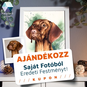 Saját fotóból eredeti festmény - Ajándék kupon / Voucher, Művészet, Festmény, Akvarell, Fotó, grafika, rajz, illusztráció, Festészet, MESKA