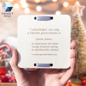 Karácsonyi pénzátadó/ajándékkártya átadó - gravírozott egyedi ajándék átadó karácsonyra - otthon & életmód - papír, írószer - ajándékozás kellékei - pénzátadó doboz - Meska.hu