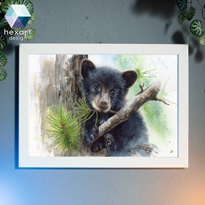 Medvebocs - eredeti akvarell festmény, Művészet, Festmény, Akvarell, Fotó, grafika, rajz, illusztráció, Festészet, MESKA